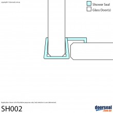 SH002 Shower Screen Seal (10mm glass)